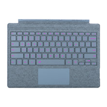Load image into Gallery viewer, ProElite Keyboard for Microsoft Surface Pro 3/Pro 4/Pro 5/Pro 6/Pro7/Pro 7+ Keyboard, Detachable Wireless Bluetooth Keyboard Surface Pro 3/4/5/6/7/7+ with Built-in 7-Colors Backlit, ICY Blue