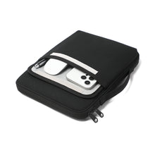 Load image into Gallery viewer, ProElite Polyster Tablet Sleeve Case Upto 11.5 inch with Front Pocket for iPad 10.2/10.9/Pro 11/Lenovo/Galaxy Tab A9 Plus/S7/S8/S9/Realme Pad/Redmi Pad/Mi Pad 7/Moto Tab G62/Oneplus Pad Tablet, Black
