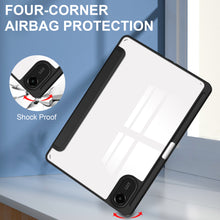 Load image into Gallery viewer, ProElite Case Cover for Xiaomi Redmi Pad 2 11 inch Cover, Transparent Flip Case for Xiaomi Redmi Pad 2 11 inch Case Cover with Pen Holder, Black