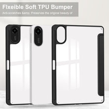 Load image into Gallery viewer, ProElite Case Cover for Xiaomi Redmi Pad 2 11 inch Cover, Transparent Flip Case for Xiaomi Redmi Pad 2 11 inch Case Cover with Pen Holder, Marble Green