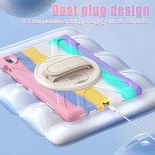 Load image into Gallery viewer, ProElite Cover for Samsung Galaxy Tab S10 FE Plus 13.1 inch, Rugged 3 Layer Armor case for Samsung Galaxy Tab S10 FE Plus 13.1 inch with Rotating Kickstand, Rainbow Pink