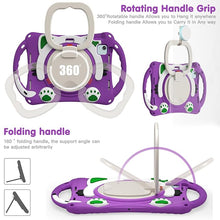 Load image into Gallery viewer, ProElite Tough Kids case Cover for Apple iPad Air 11 M3/M2 2025/2024/ Pro 11 4th/3rd Gen iPad Air 5th/4th Gen 10.9 inch with Pencil Holder Rotating Kickstand & Shoulder Strap, Purple