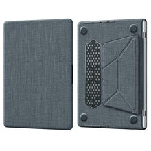 Load image into Gallery viewer, ProElite Case for MacBook Pro 14 inch Case 2025 2024 2023 2022 2021 M5/M4/M3/M2/M1 A2918 A2992 A2779 A2442 Pro Max, Fabric Material Hard Shell with Slim TPU Bumper and Fold Kickstand, Grey