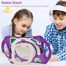 Load image into Gallery viewer, ProElite Tough Kids case Cover for Apple iPad Air 11 M3/M2 2025/2024/ Pro 11 4th/3rd Gen iPad Air 5th/4th Gen 10.9 inch with Pencil Holder Rotating Kickstand & Shoulder Strap, Purple