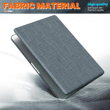 Load image into Gallery viewer, ProElite Case for MacBook Pro 14 inch Case 2025 2024 2023 2022 2021 M5/M4/M3/M2/M1 A2918 A2992 A2779 A2442 Pro Max, Fabric Material Hard Shell with Slim TPU Bumper and Fold Kickstand, Grey