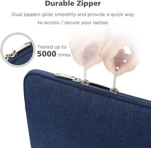 Load image into Gallery viewer, ProElite Polyster Laptop/Macbook Sleeve Case Cover for 14.1" to 15.4" Compatible with Laptop/MacBook up to 15.4 inch, Dark Blue