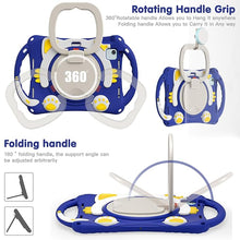 Load image into Gallery viewer, ProElite Tough Kids case Cover for Apple iPad Air 11 M3/M2 2025/2024/ Pro 11 4th/3rd Gen iPad Air 5th/4th Gen 10.9 inch with Pencil Holder Rotating Kickstand & Shoulder Strap, Blue