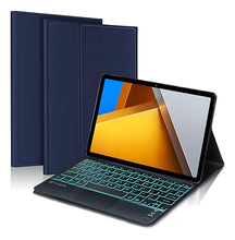 Load image into Gallery viewer, ProElite TouchPad Keyboard case for Poco Pad 12.1 inch, Magnetic Detachable Wireless Bluetooth TouchPad Keyboard Built-in 7-Colors Backlit, Black