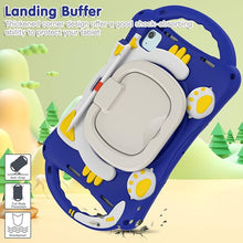 Load image into Gallery viewer, ProElite Tough Kids case Cover for Apple iPad Air 11 M3/M2 2025/2024/ Pro 11 4th/3rd Gen iPad Air 5th/4th Gen 10.9 inch with Pencil Holder Rotating Kickstand & Shoulder Strap, Blue