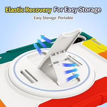 Load image into Gallery viewer, ProElite for Poco Pad 12.1 inch case, Rugged 3 Layer Armor case Cover for Poco Pad 12.1 inch with Hand Grip and Rotating Kickstand with Shoulder Strap, Rainbow Red