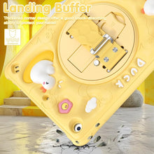 Load image into Gallery viewer, ProElite Cover for Apple iPad 10.2 inch Case Cover, Tough Bubble Kids case Cover for Apple iPad 10.2" 9th/8th/7th Gen with Rotating Kickstand & Shoulder Strap, Yellow