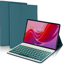 Load image into Gallery viewer, ProElite Keyboard case for Lenovo Tab M11 11 inch, Magnetic Detachable Wireless Bluetooth Keyboard Built-in 7-Colors Backlit, Dark Green