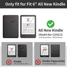 Load image into Gallery viewer, ProElite Slim Smart Flip case Cover for Amazon Kindle 6" 300 ppi 11th Gen/12th Gen 2022/2024, Black