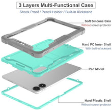 Load image into Gallery viewer, ProElite Cover for Poco Pad 12.1 inch Case, Rugged Shockproof Heavy Duty Back Case Cover for Poco Pad 12.1 inch, Mint Grey