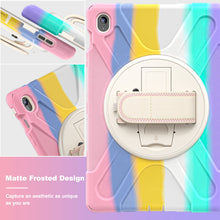 Load image into Gallery viewer, ProElite Cover for Samsung Galaxy Tab S10 FE Plus 13.1 inch, Rugged 3 Layer Armor case for Samsung Galaxy Tab S10 FE Plus 13.1 inch with Rotating Kickstand, Rainbow Pink