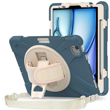 Load image into Gallery viewer, ProElite Cover for Apple iPad Air 13 inch M3/M2 2025/2024 Case, Rugged 3 Layer Armor case for iPad Air 13 M3/M2 2025/2024 with Apple Pencil Holder, Hand Grip and Rotating Kickstand, Cornflower Blue