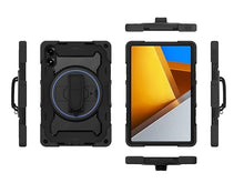 Load image into Gallery viewer, ProElite for Poco Pad 12.1 inch case, Rugged 3 Layer Armor case Cover for Poco Pad 12.1 inch with Hand Grip and Rotating Kickstand with Shoulder Strap, Black