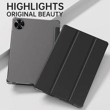 Load image into Gallery viewer, ProElite Case Cover for Realme Pad 2 Lite 10.95 inch Cover, Smart Flip Case Cover for Realme Pad 2 Lite 10.95 inch Translucent Back with Stylus Pen, Black