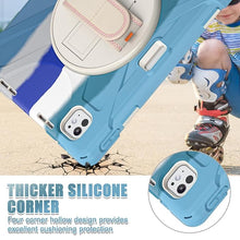 Load image into Gallery viewer, ProElite Cover for Apple iPad Pro 13 inch M4/M5 Case, Rugged 3 Layer Armor case Cover for iPad Pro 13 inch M4/M5 2024/2025 with Apple Pencil Holder, Shoulder Strap and Kickstand, Rainbow Blue