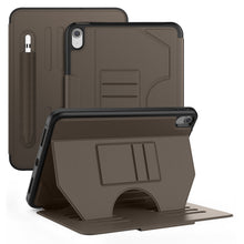 Load image into Gallery viewer, ProElite Cover Case for Apple iPad (A16) 11th/10th Gen (2025/2022) Case, Smart Magnetic Shockproof Protective Case with 5 Stable Stands with Pencil Holder for Apple iPad 11th/10th Gen, Brown