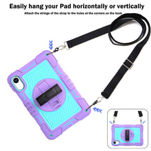 Load image into Gallery viewer, ProElite for Xiaomi Redmi Pad 2 11 inch Case, Rugged 3 Layer Armor case Cover for Xiaomi Redmi Pad 2 11 inch Case with Hand Grip and Rotating Kickstand with Shoulder Strap, Purple Blue