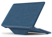 Load image into Gallery viewer, ProElite Case for MacBook Pro 13 inch Case M2 2024, 2023, 2022-2016 A2338 M1 A2251 A2289 A2159 A1989 A1708 A1706, Fabric Material Hard Shell with Slim TPU Bumper and Fold Kickstand, Navy