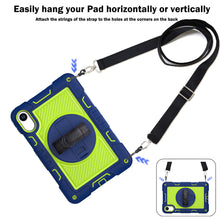 Load image into Gallery viewer, ProElite for Xiaomi Redmi Pad 2 11 inch Case, Rugged 3 Layer Armor case Cover for Xiaomi Redmi Pad 2 11 inch Case with Hand Grip and Rotating Kickstand with Shoulder Strap, Navy Green