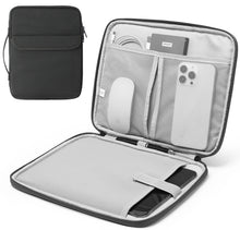 Load image into Gallery viewer, ProElite Polyster Tablet Sleeve Case Upto 11.5 inch with Front Pocket for iPad 10.2/10.9/Pro 11/Lenovo/Galaxy Tab A9 Plus/S7/S8/S9/Realme Pad/Redmi Pad/Mi Pad 7/Moto Tab G62/Oneplus Pad Tablet, Black