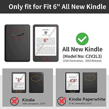 Load image into Gallery viewer, ProElite Deer Smart Flip case Cover for Amazon Kindle 6" 300 ppi 11th Gen/12th Gen 2022/2024, Black