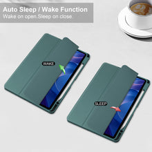 Load image into Gallery viewer, ProElite Case Cover for Xiaomi Redmi Pad 2 11 inch Cover, Transparent Flip Case for Xiaomi Redmi Pad 2 11 inch Case Cover with Pen Holder, Dark Green