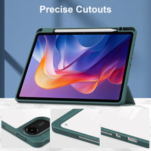 Load image into Gallery viewer, ProElite Case Cover for Xiaomi Redmi Pad 2 11 inch Cover, Transparent Flip Case for Xiaomi Redmi Pad 2 11 inch Case Cover with Pen Holder, Dark Green
