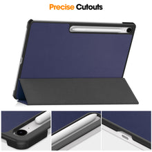 Load image into Gallery viewer, ProElite Cover for Samsung Galaxy Tab S10 FE Plus 13.1 inch Cover Case, Smart Trifold Flip case Cover for Samsung Galaxy Tab S10 FE Plus 13.1 inch, Dark Blue