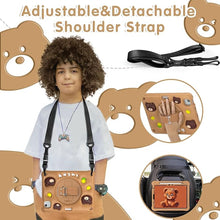 Load image into Gallery viewer, ProElite Cover for iPad Air 11 M3/M2 2025/2024/ Pro 11 4th/3rd Gen/Air 5/4 Gen 10.9 inch Case, Tough Bubble Kids Case with Pencil Holder with Rotating Kickstand & Shoulder Strap, Brown