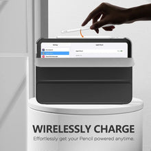 Load image into Gallery viewer, ProElite Cover Case for Apple iPad Mini 6/Mini 7 8.3 inch Case, Smart Flip Case Cover for Apple iPad Mini 6/Mini 7 8.3 inch Translucent Back, Black with Stylus Pen