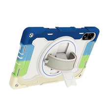Load image into Gallery viewer, ProElite Case Cover for Poco Pad 12.1 inch case, Rugged 3 Layer Armor case Cover for Poco Pad 12.1 inch with Hand Grip and Rotating Kickstand with Shoulder Strap, Rainbow Blue