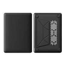 Load image into Gallery viewer, ProElite Case for MacBook Air 13 inch M2 2025/2024 M1 2021 2020 Release A2337 A2179 A1932 Model Touch ID, Slim Leather case with Foldable Stand, Black