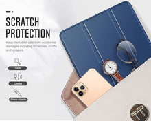 Load image into Gallery viewer, ProElite Cover Case for Apple iPad Mini 6/Mini 7 8.3 inch Case, Smart Flip Case Cover for Apple iPad Mini 6/Mini 7 8.3 inch Translucent Back, Dark Blue with Stylus Pen