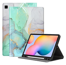 Load image into Gallery viewer, ProElite Book Cover for Samsung Galaxy Tab S6 Lite 10.4 inch Case, Smart flip case Book Cover for Galaxy Tab S6 Lite 10.4 inch with Pen Holder, Marble Green