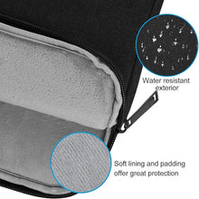 Load image into Gallery viewer, ProElite Polyster Laptop/MacBook Sleeve Case Cover for up to 15.6 inch Laptop, Compatible with Laptop/MacBook up to 15.6 inch, Black