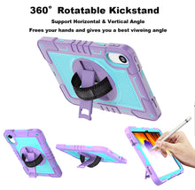 Load image into Gallery viewer, ProElite for Xiaomi Redmi Pad 2 11 inch Case, Rugged 3 Layer Armor case Cover for Xiaomi Redmi Pad 2 11 inch Case with Hand Grip and Rotating Kickstand with Shoulder Strap, Purple Blue