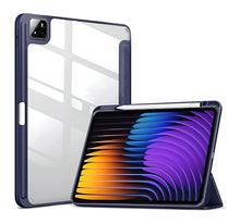 Load image into Gallery viewer, ProElite Cover for Xiaomi Mi Pad 7/7 Pro 11.2 inch case Cover, Transaprent Flip Case for Xiaomi Mi Pad 7/7 Pro 11.2 inch with Pen Holder (Supports Auto Sleep Wake Function), Dark Blue