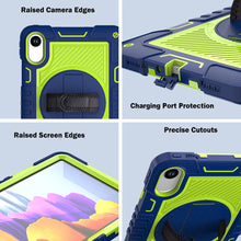 Load image into Gallery viewer, ProElite for Xiaomi Redmi Pad 2 11 inch Case, Rugged 3 Layer Armor case Cover for Xiaomi Redmi Pad 2 11 inch Case with Hand Grip and Rotating Kickstand with Shoulder Strap, Navy Green