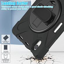 Load image into Gallery viewer, ProElite Rugged 3 Layer Armor case Cover for Apple iPad Mini 6/Mini 7 8.3 inch with Hand Grip, Pencil Holder and Rotating Kickstand, (Black)