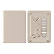 Load image into Gallery viewer, ProElite Case for MacBook Air 13 inch M2 2025/2024 M1 2021 2020 Release A2337 A2179 A1932 Model Touch ID, Slim Leather case with Foldable Stand, Gold