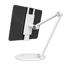 Load image into Gallery viewer, ProElite Mutli Angle Aluminum Tablet Stand Desk Holder for Apple iPad, iPhones, Galaxy Tab, Xiaomi Pad, Redmi Pad, Oneplus Pad,Lenovo Tab, Kindle Upto 12.9 inch, White
