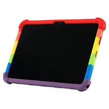 Load image into Gallery viewer, ProElite Soft Silicon Back case Cover with Stand for Nokia Tab T20 10.36 inch, Rainbow
