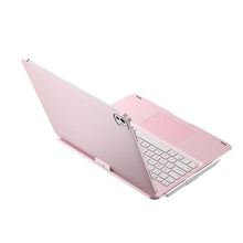 Load image into Gallery viewer, {Refurbished} ProElite 360 Degree Rotatable Wireless Bluetooth TouchPad Keyboard Case Cover for Apple iPad Pro 13 inch 2024/2025 M4/M5, Built-in 7-Colors Backlit, Rose Gold