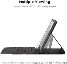 Load image into Gallery viewer, ProElite TouchPad Keyboard case for Samsung Galaxy Tab S9 FE+/S10+ 12.4 inch with S Pen Holder, Magnetic Detachable Wireless Bluetooth TouchPad Keyboard Built-in 7-Colors Backlit, Lavender