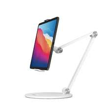 Load image into Gallery viewer, ProElite Mutli Angle Aluminum Tablet Stand Desk Holder for Apple iPad, iPhones, Galaxy Tab, Xiaomi Pad, Redmi Pad, Oneplus Pad,Lenovo Tab, Kindle Upto 12.9 inch, White