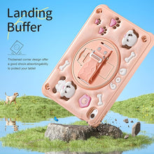 Load image into Gallery viewer, ProElite Cover for Apple iPad (A16) 11th/10th Generation (2025/2022) Case Cover, Tough Bubble Kids case Cover for Apple iPad 11th/10th Gen 2025/2022 with Rotating Kickstand & Shoulder Strap, Pink